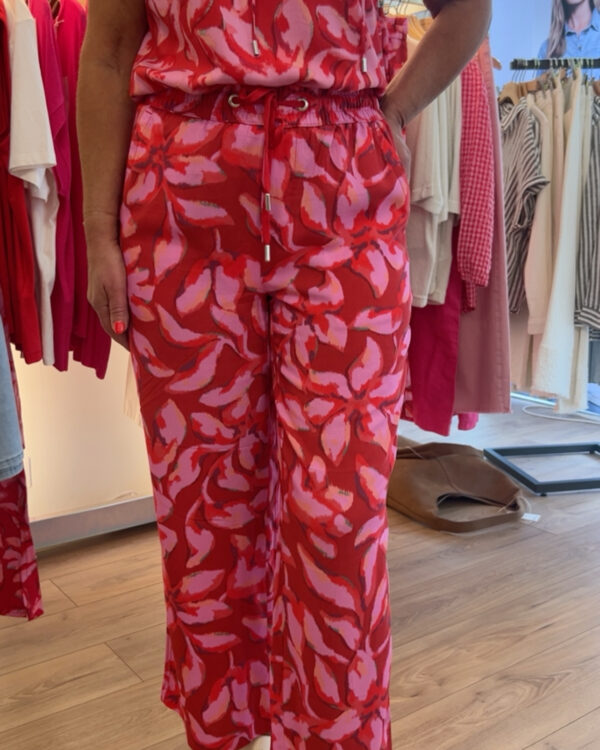 Pantalon large à imprimé fleurie Street One