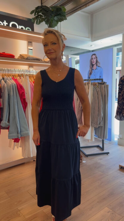 Robe longue bleue street one