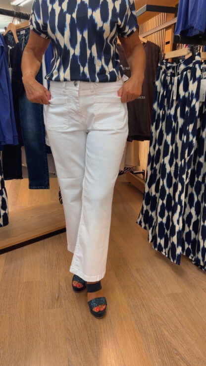Jean large blanc Cecil