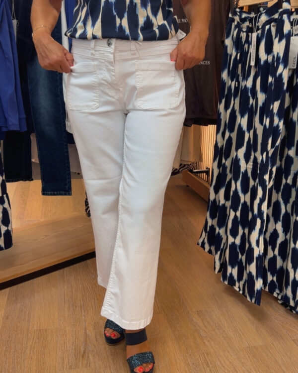 Jean large blanc Cecil