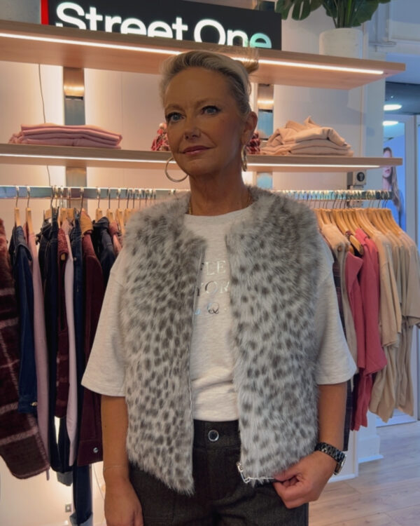 gilet fausse fourrure street one
