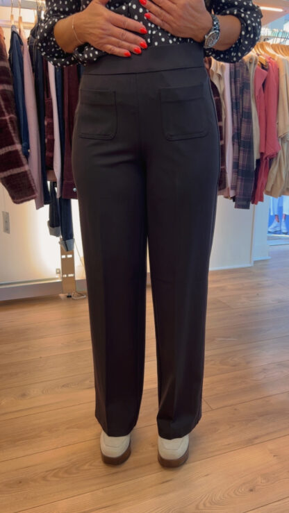 pantalon droit marron street one
