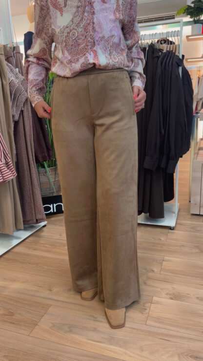 pantalon droit suedine garcia
