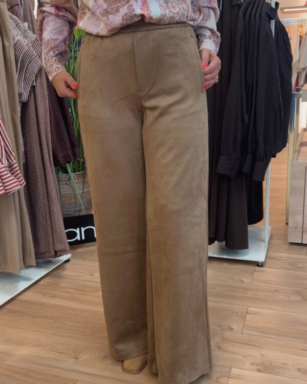 pantalon droit suedine garcia