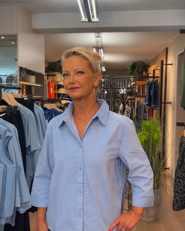 Chemise velour bleu street one