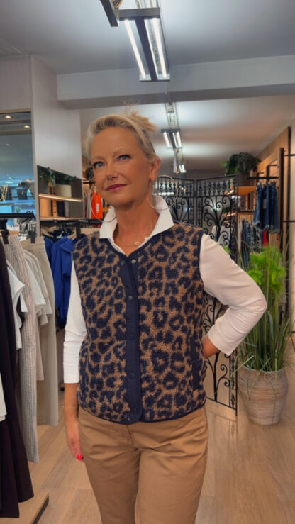 Gilet sans manches leopard cecil