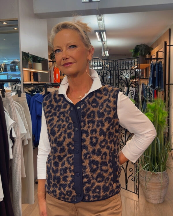 Gilet sans manches leopard cecil