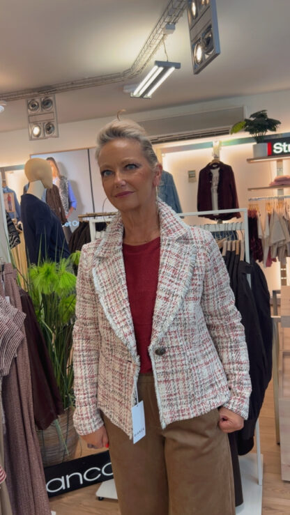 blazer bordeaux bianca