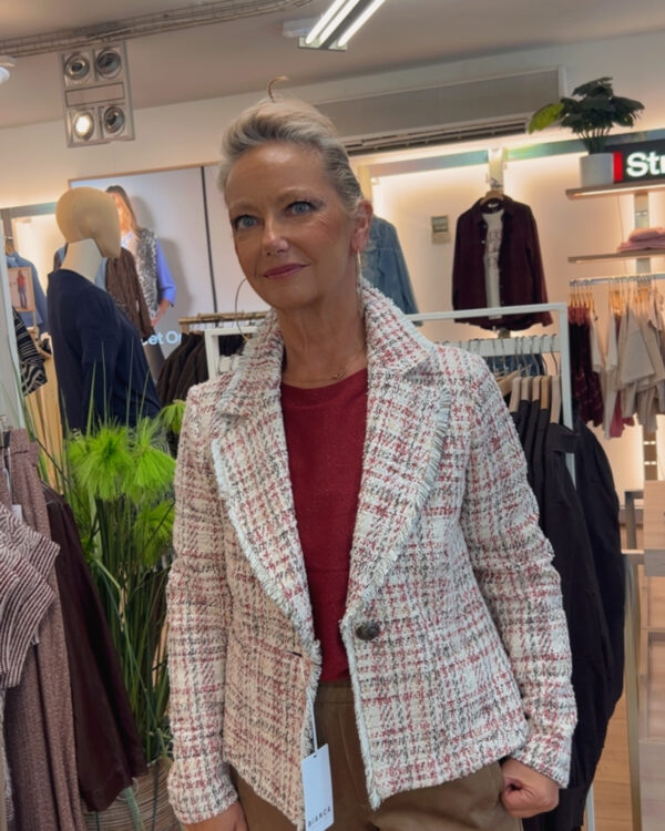 blazer bordeaux bianca