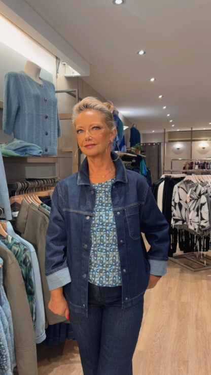 veste en jean bianca
