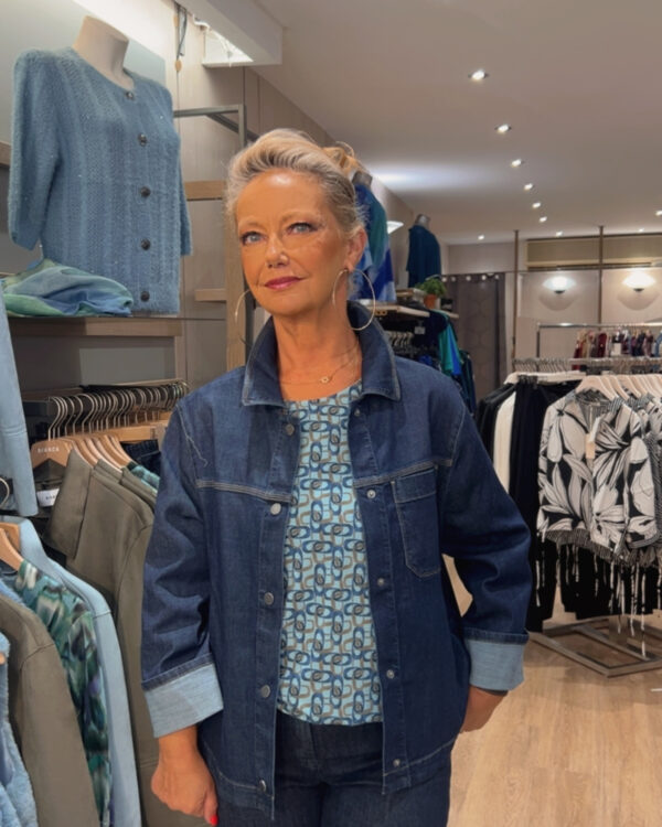 veste en jean bianca