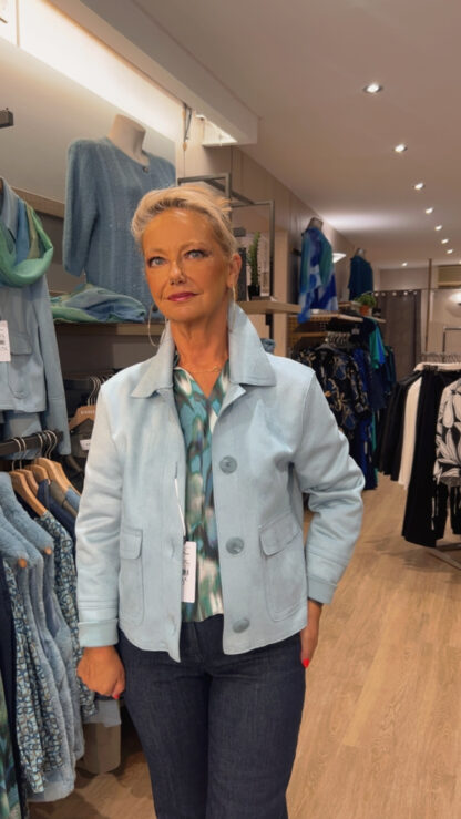 veste suedine bianca