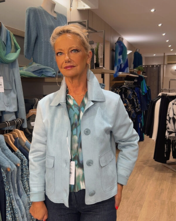 veste suedine bianca