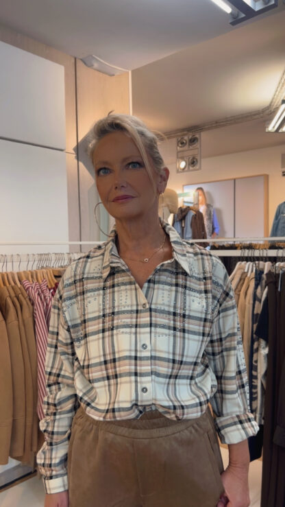 chemise a carreaux cream