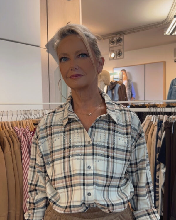 chemise a carreaux cream