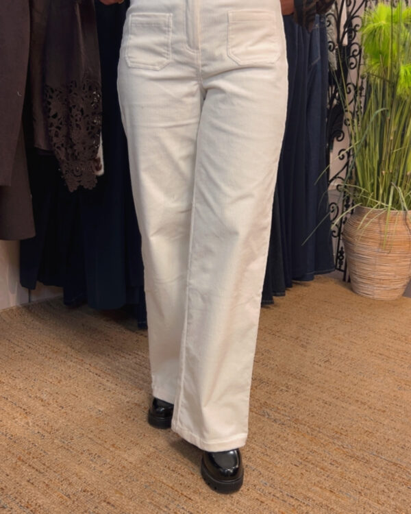 pantalon velours ecru etymologie