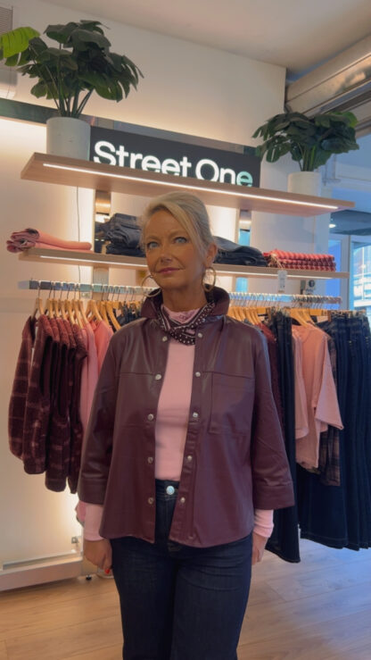 chemise effet cuir street one