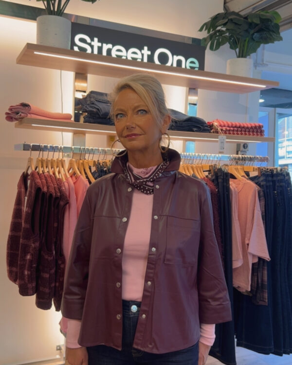 chemise effet cuir street one