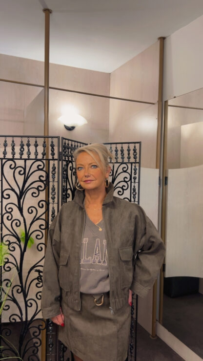 veste grise garcia